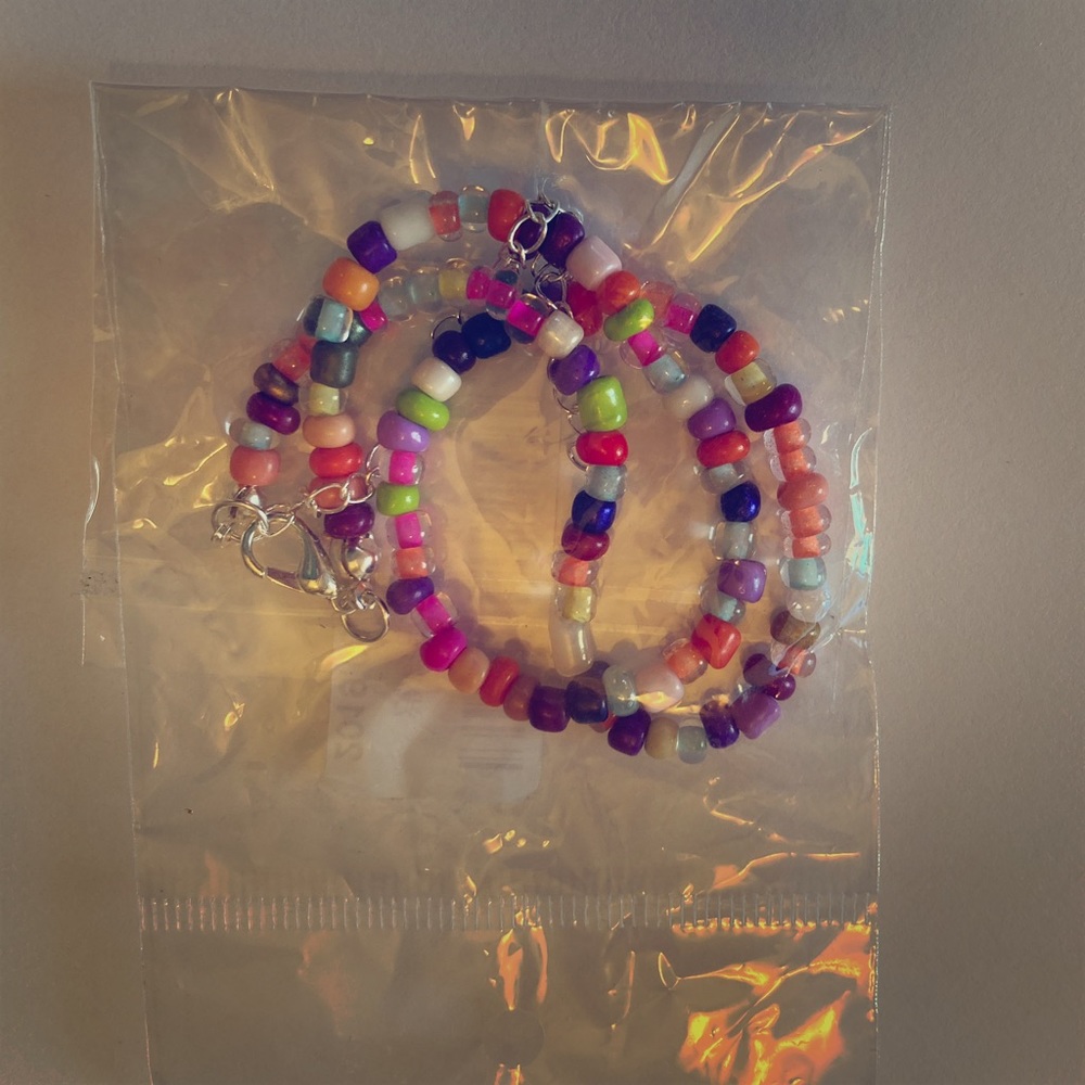 Boho surfer beaded necklace choker ankle bracelet